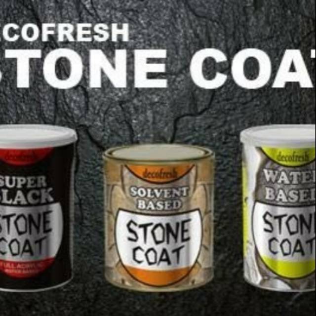 STONE COAT SOLVEN BASE 1 LITER ( cat batu alam )