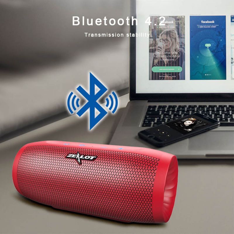 Speaker Bluetooth Dual Bass With Powerbank Zealot S16