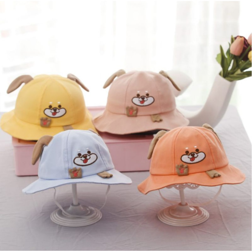 Topi Bucket Puppy Hand 0-2 Tahun Topi Anak Topi Bayi Kekinian CBKS VC