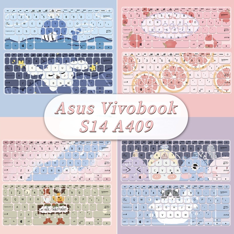 Film Pelindung Debu Motif Kartun Bunga Untuk Asus Vivobook S14 A409 M409 A412 K403 A416 A412 X409 M415 14 Adolbook