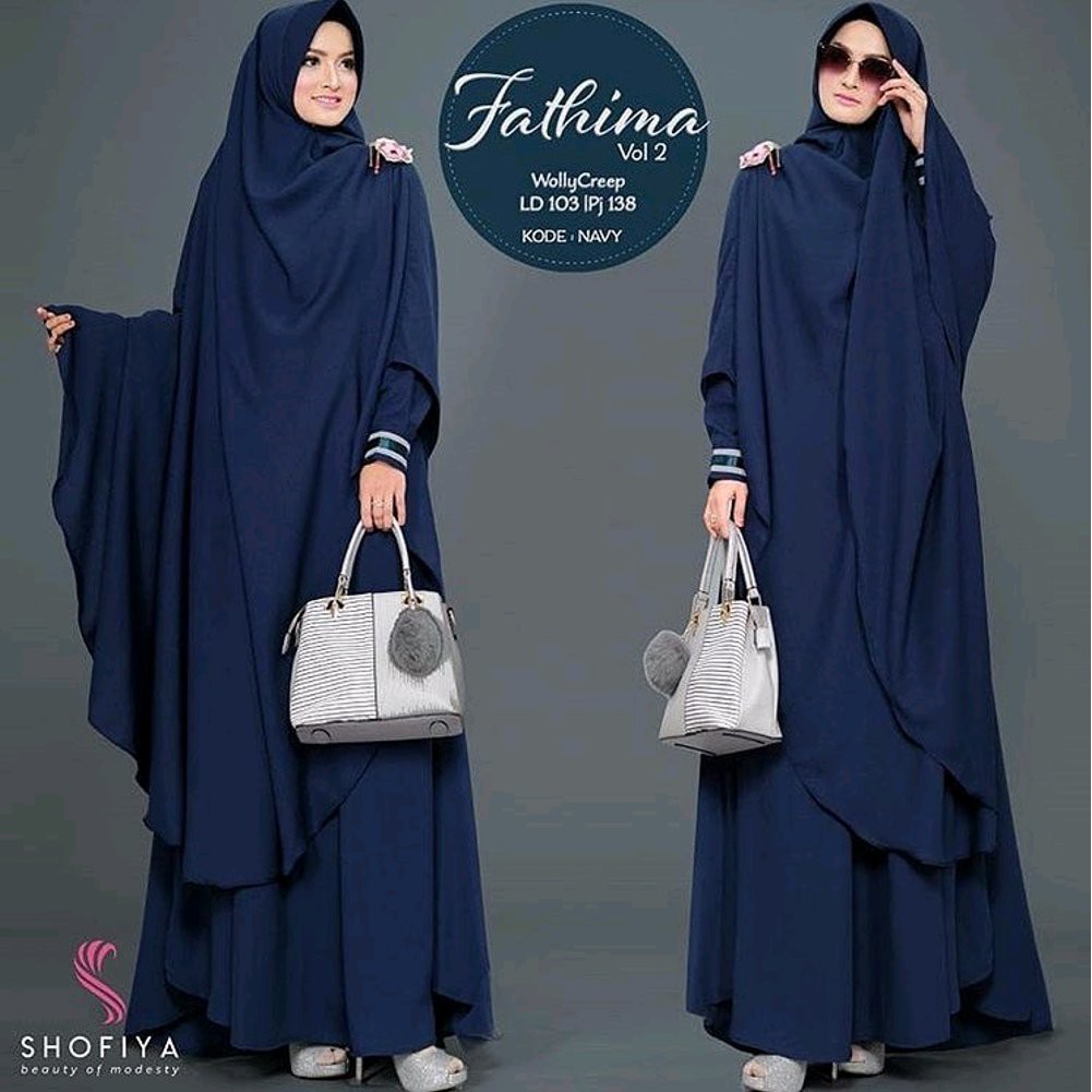 Tepoluler - Baju Gamis Syari - Baju Muslimah Syari - Fatima Gamis Syari