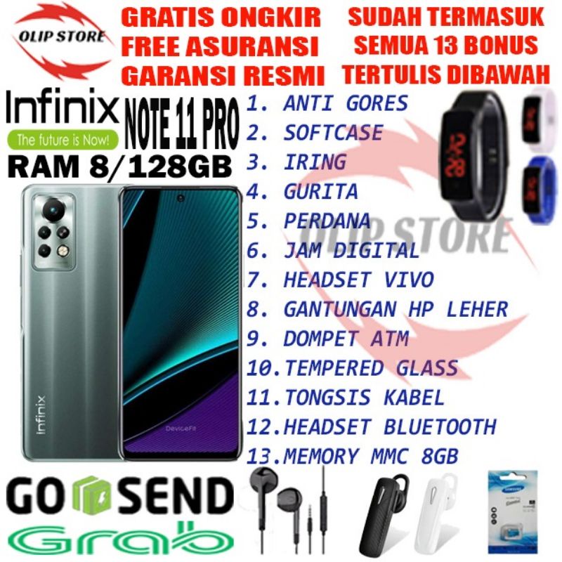 INFINIX NOTE 10 PRO & 11 PRO NFC 8/128 RAM 8GB ROM 128GB GARANSI RESMI