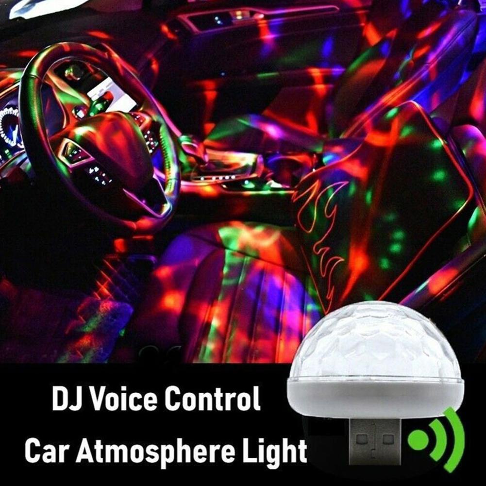 Lampu stereo Mobil Mini, Ornamen Lampu led Berwarna Untuk Pesta karaoke, Dengan usb, Lampu rgb, Bagus Untuk Pencahayaan Pesta, e7l5