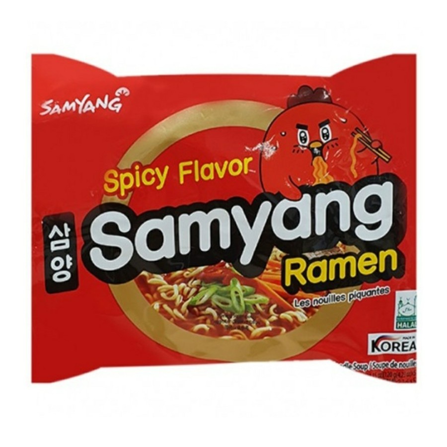 

SamYang Ramen Spicy Flavor 120 gram Halal MUI (1pc)