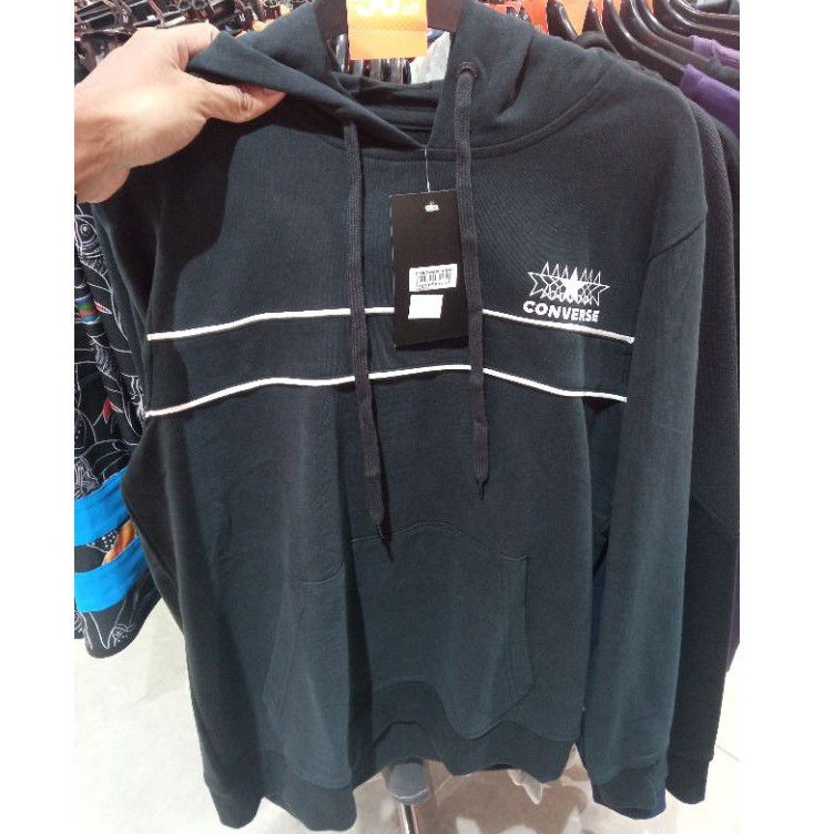 Converse All Star PO Hoodie Black Jaket Converse Original Converse Jacket