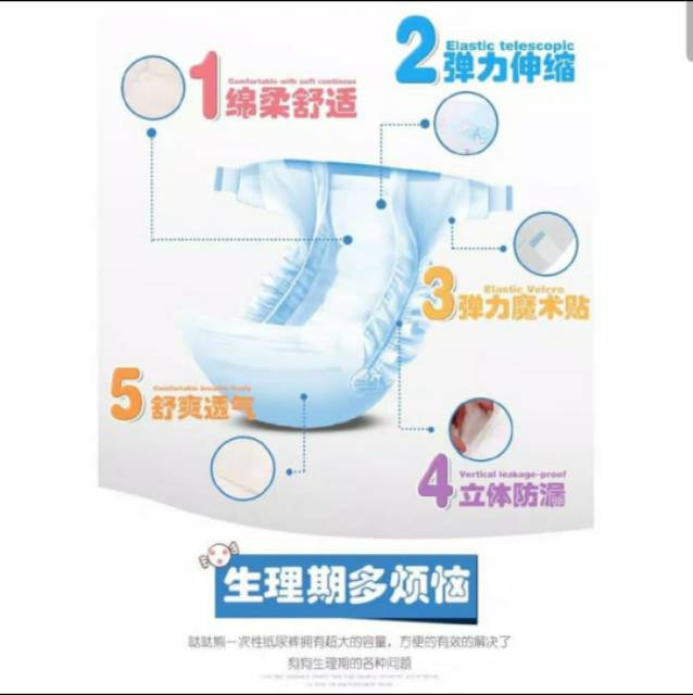 Diaper Anjing Kucing &quot;POLKADOT&quot; size XXS-XL ECERAN