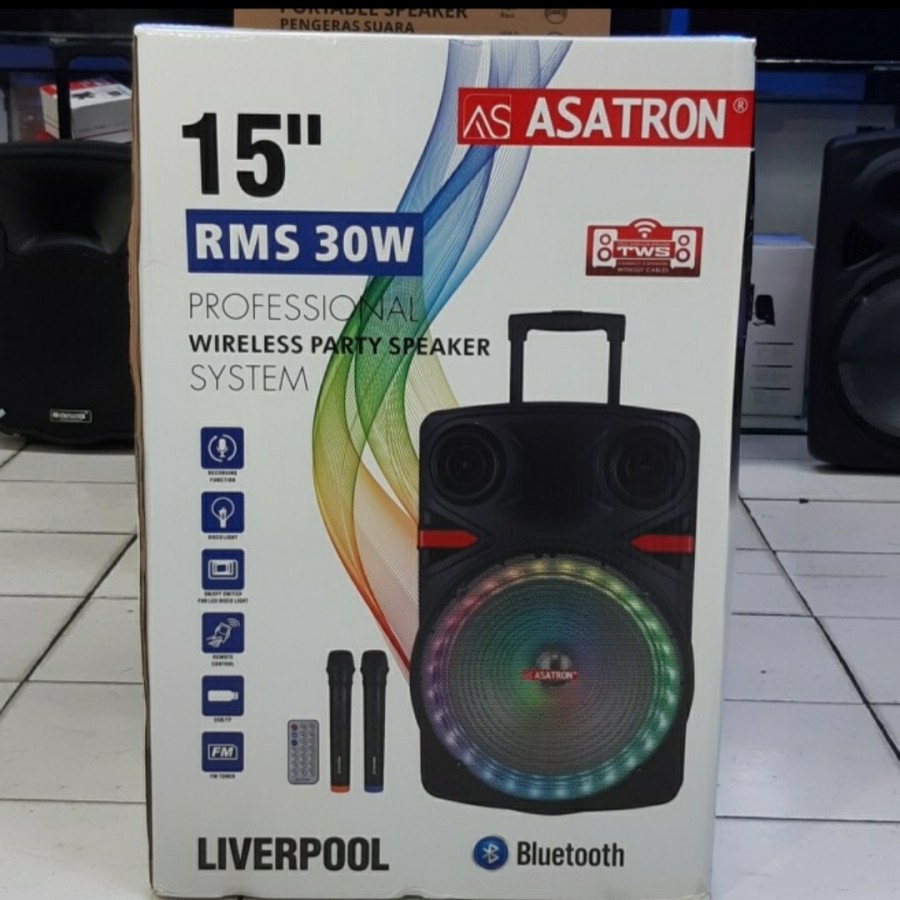 ASATRON Speaker Portable / Speaker Meeting 15&quot; Bluetooth 15&quot; LIVERPOOL