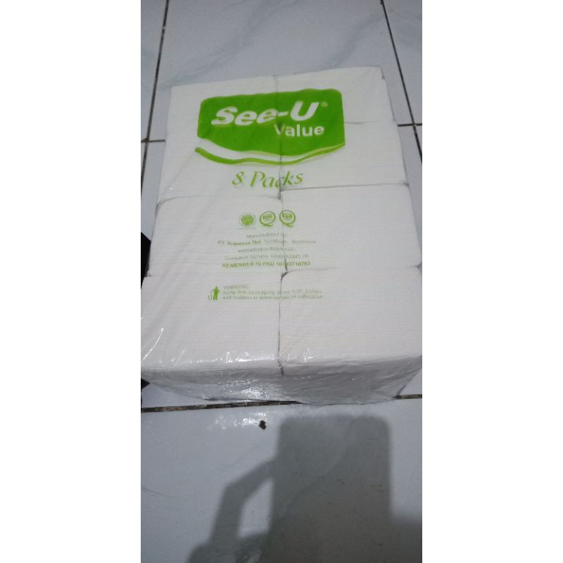 Tissue see u pop up value n pop sweetties harga untuk 1pack isi 8 kotak tisu-Pop SEEU isi 8