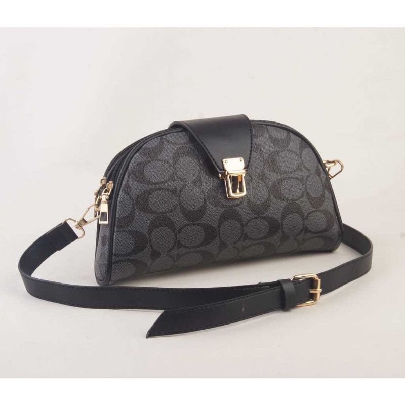 COACH POUCH SIGNATURE MINI/TAS SLEMPANG COACH PURSE LIDAH 2RUANG