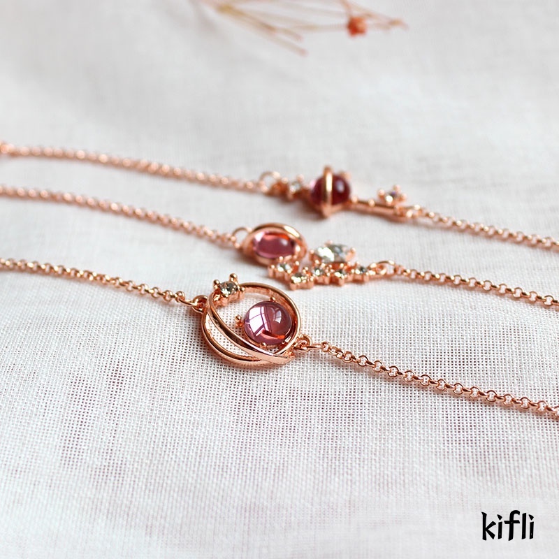 Korea Fantasy,Starry Sky Universe,Star Key Pink,Cat Eye,Gelang Fashion Mahasiswa