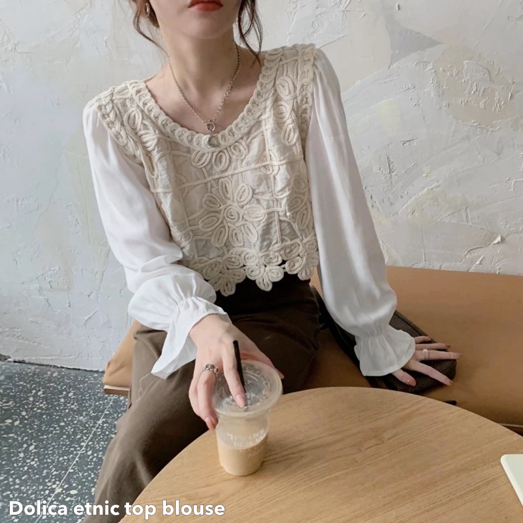 Dolica etnic top blouse -Thejancloths
