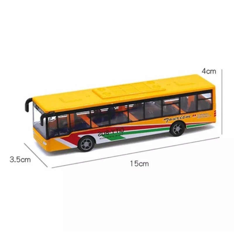 Diecast Metal Bus / Diecast Miniatur Bis Mobil Minan Anak