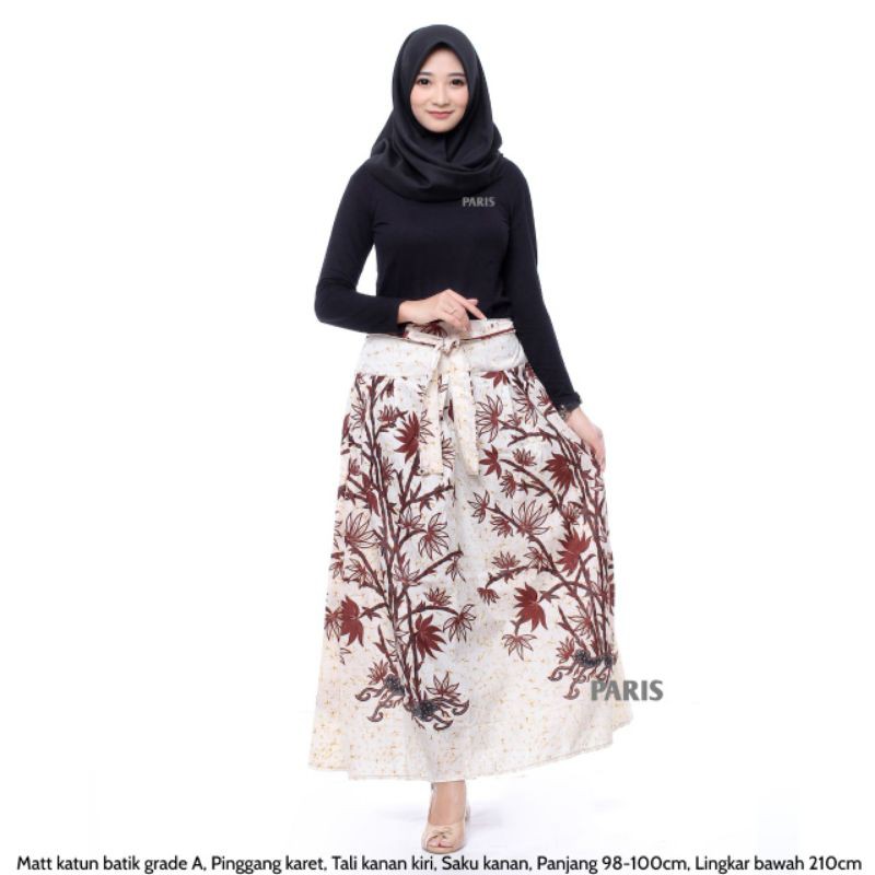 Rok batik karet pinggang
