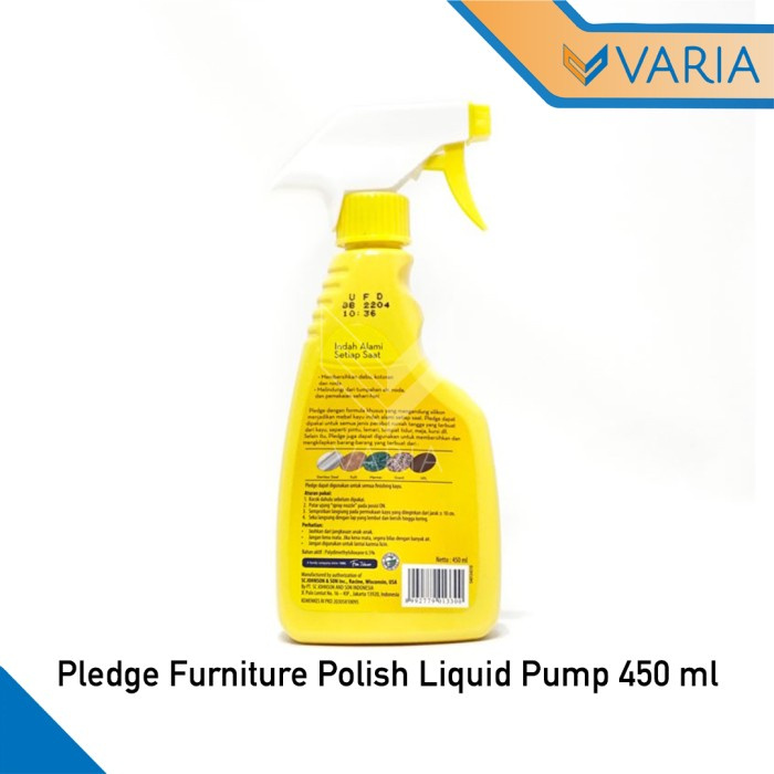 Pledge Furniture Polish Liquid Pump 450 ml Pengkilap Kayu Cair