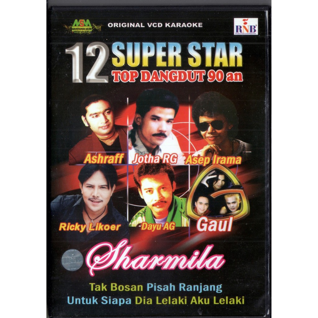 VCD KARAOKE 12 SUPER STAR TOP DANGDUT 90 AN (SHARMILA)