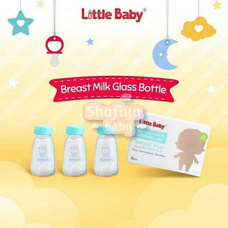 Little Baby Botol Kaca Asi Set 150ml isi 3pcs