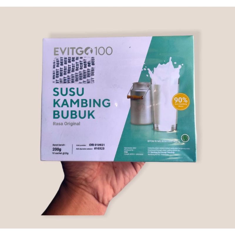 

EVITGO 100 ORIGINAL 100% ASLI PT BEST SUSU KAMBING ETAWA BUBUK