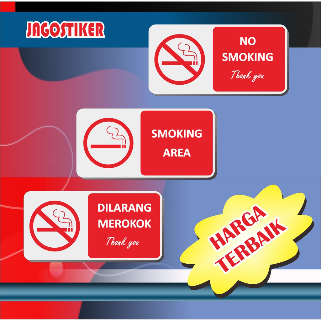 Jual SIGN AKRILIK DILARANG MEROKOK AKRILIK NO SMOKING AKRILIK SMOKING