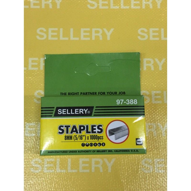 

Isi Staples Gun tacker 8mm (5/16") X 1000Pcs SELLERY