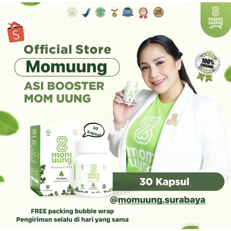 MOM UUNG Pelancar ASI Booster Mom Uung 60 &amp; 30 Kapsul NEW FORMULA New bottle BPOM HALAL HERBAL mom uung Pelancar ASI