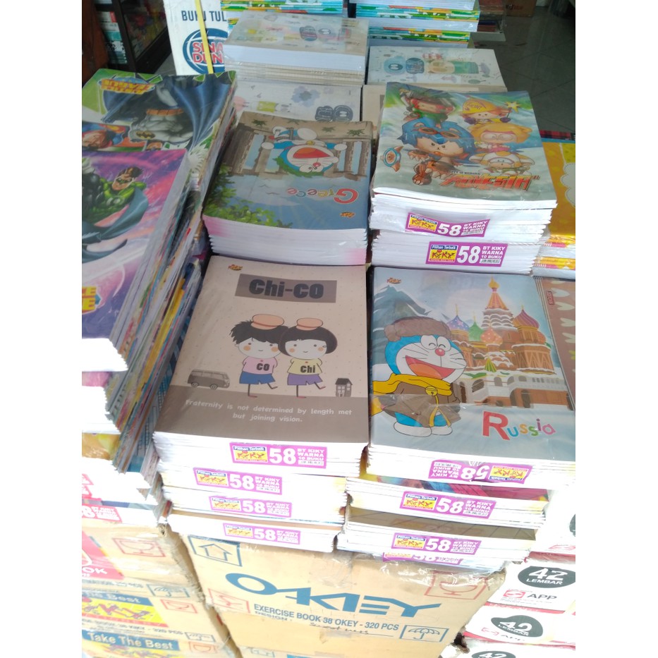 Buku Tulis Kiky 58 1 Pack isi 10 Buku