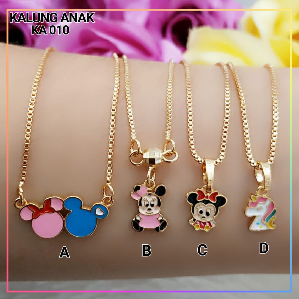 Xuping/perhiasan lapis emas kalung anak KA 010