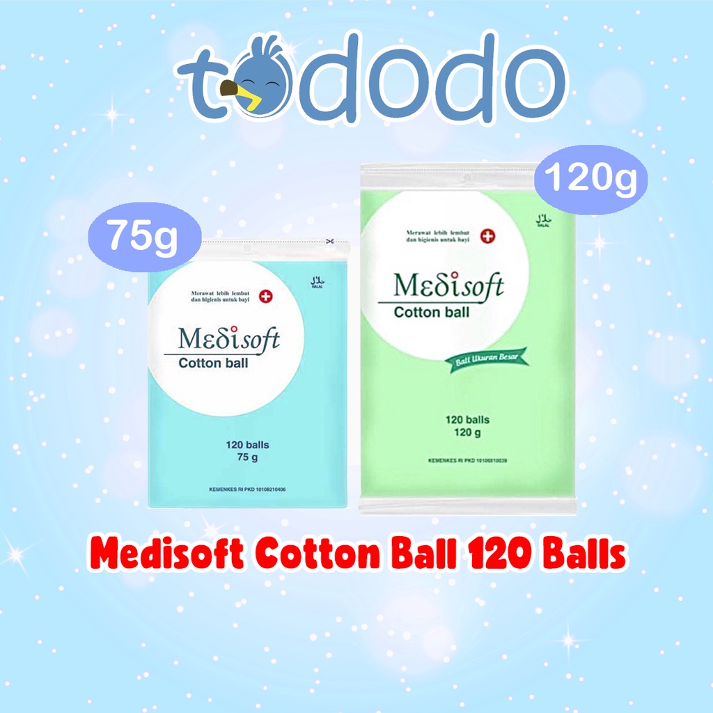 Medisoft Cotton Ball - Kapas Bola/Bulat 120 Balls