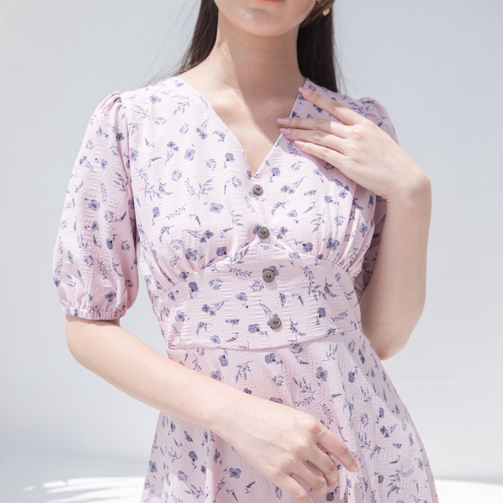 V1012 Sofia Flower Dress - 3 COLOR &amp; 2 SIZE