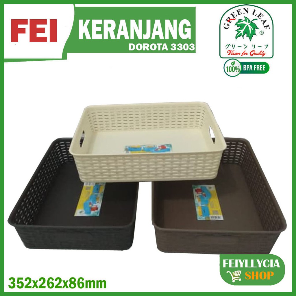 Green Leaf 3303 - Dorota - Keranjang Serbaguna - Container Box Mini