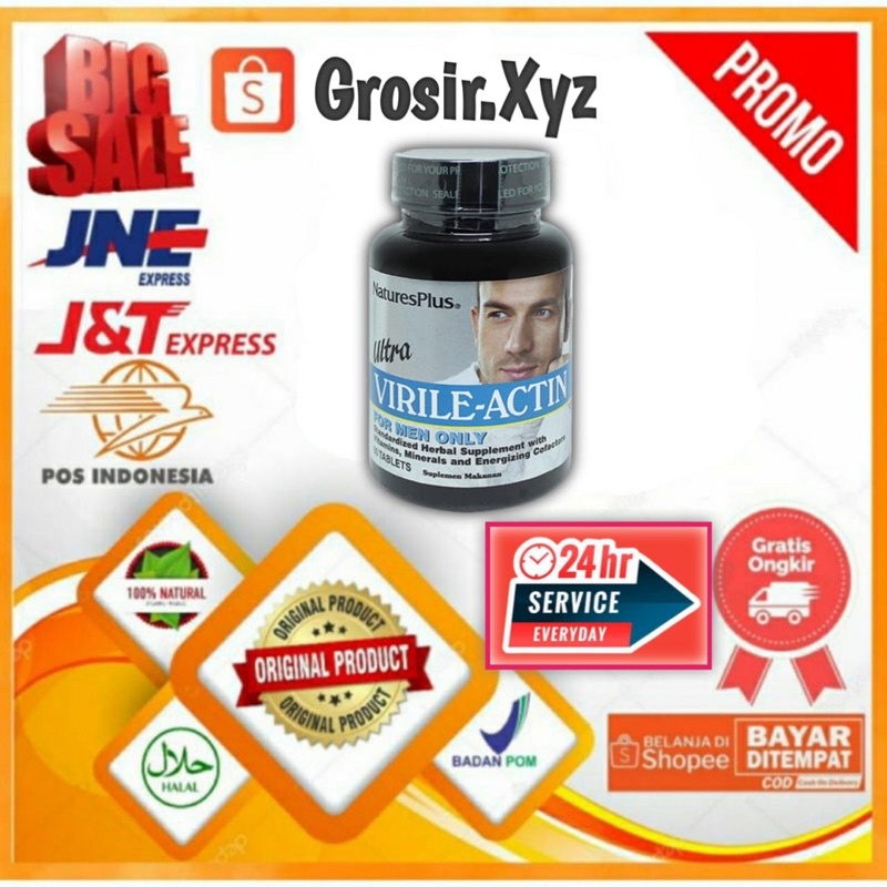 Nature's Plus Ultra Virile Actin 60 Tablet / Obat Stamina Pria / Suplemen Pria Dewasa