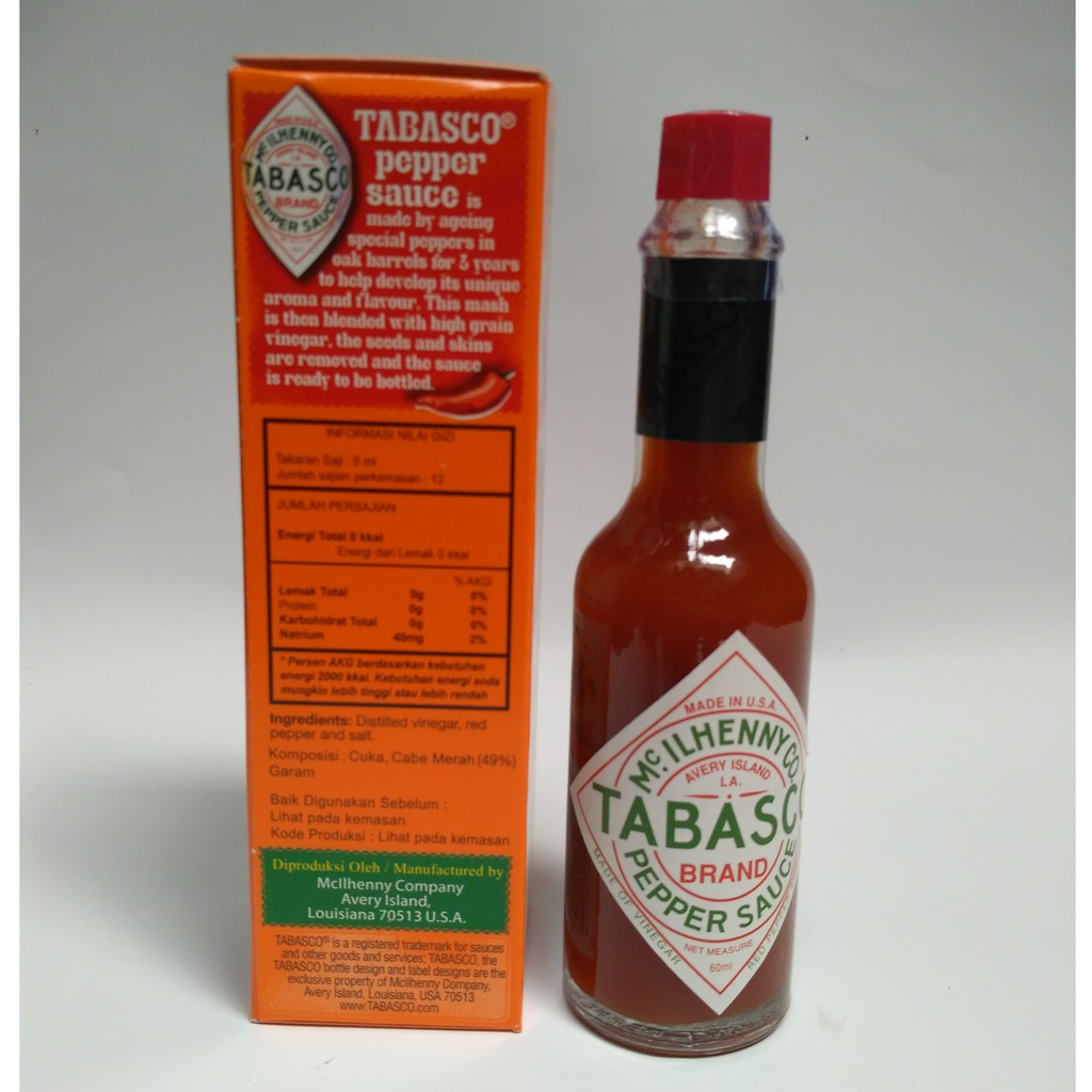 

Pepper Sauce 60ml TABASCO x 2 botol