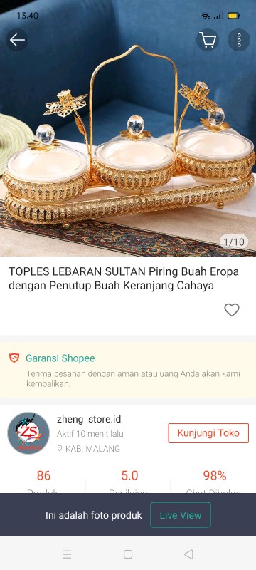 Toples Lebaran Sultan Import Piring Buah Persik Jantung (lima Kotak)[[zhengstore.id]] 09