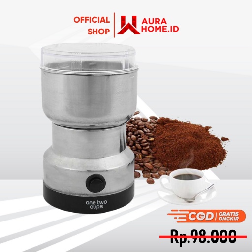 Cups Penggiling Kopi Electric Coffee Grinder 150W / Alat Penggiling Gilingan Penghalus Kopi Biji Bij
