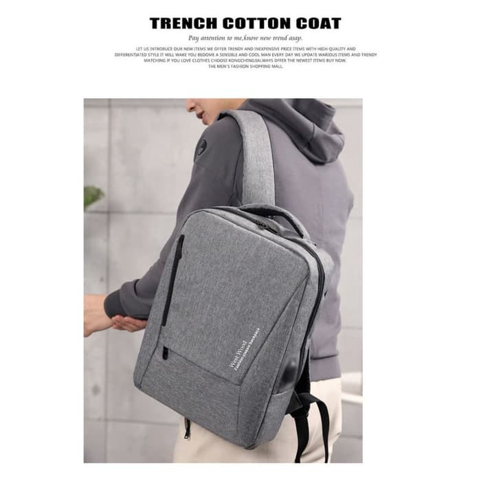 Tas Ransel USB Laptop Multifungsi Kantoran MB785