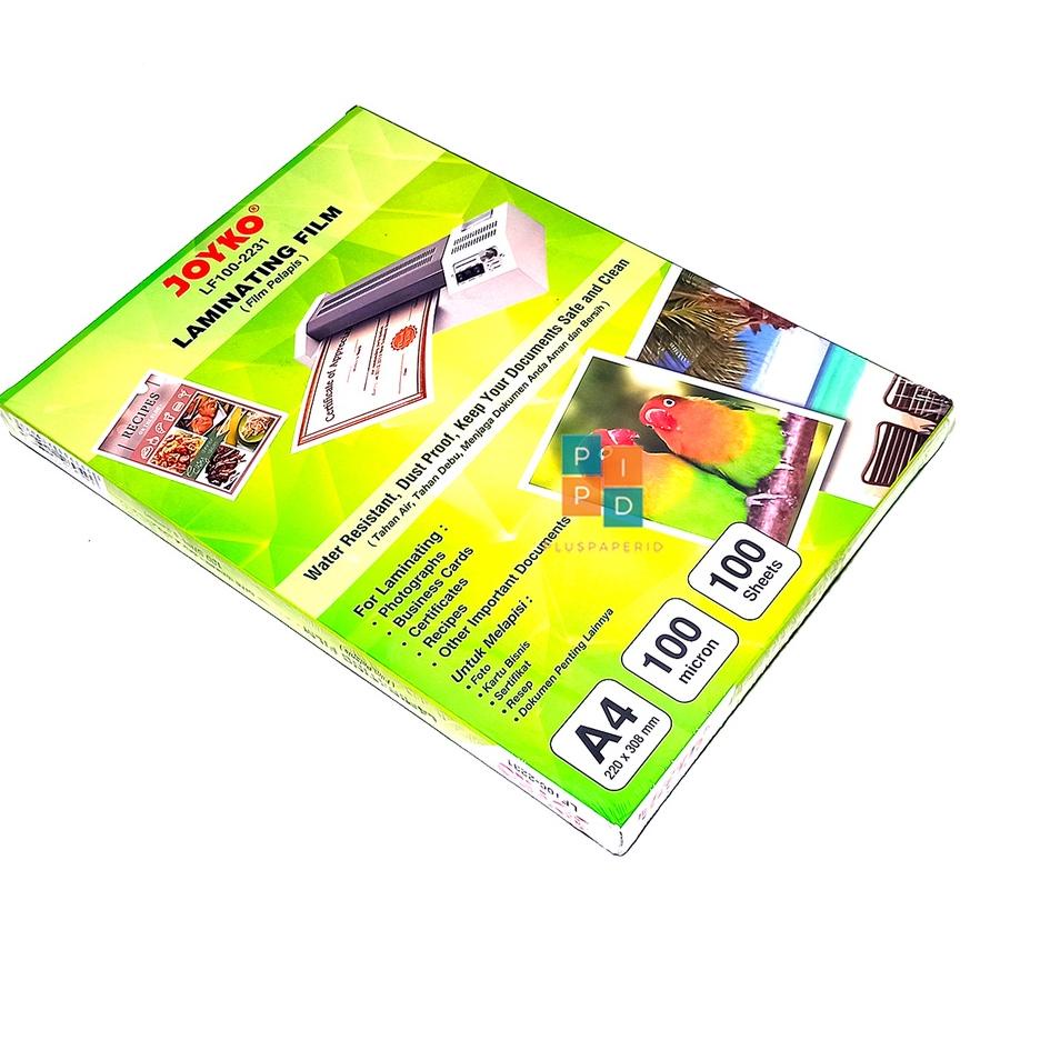 

Kirim Segera Joyko Film Pelapis Laminating Film A4 LF100 - Pack