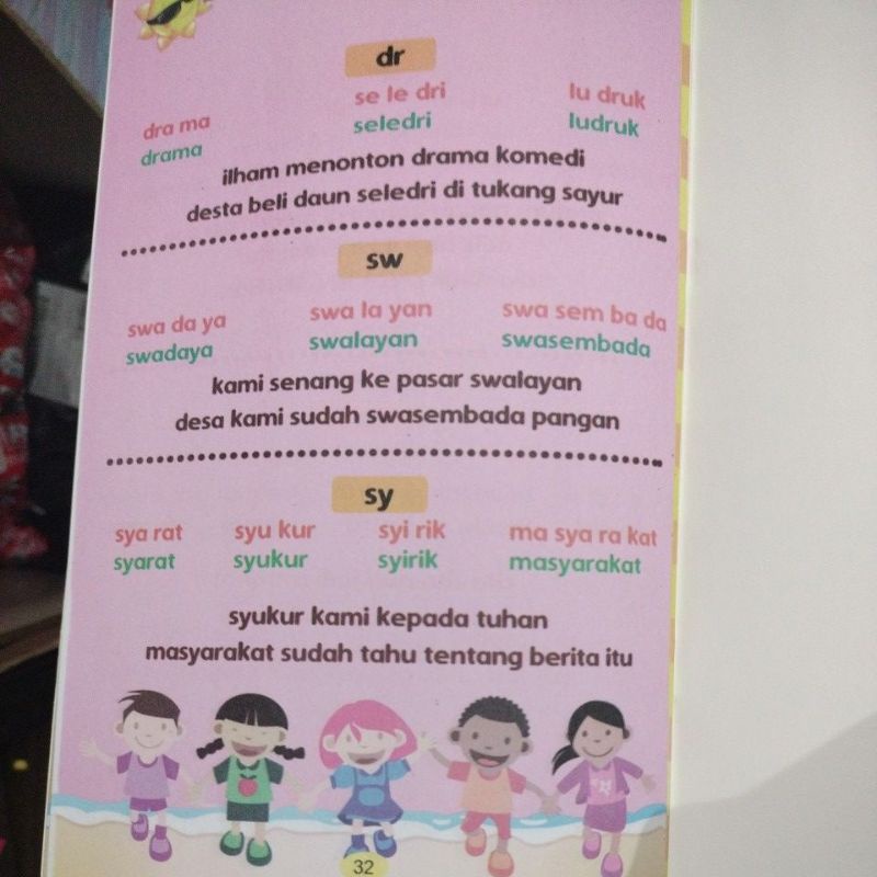 buku cepat pintar belajar membaca 32 halaman (15x24cm)