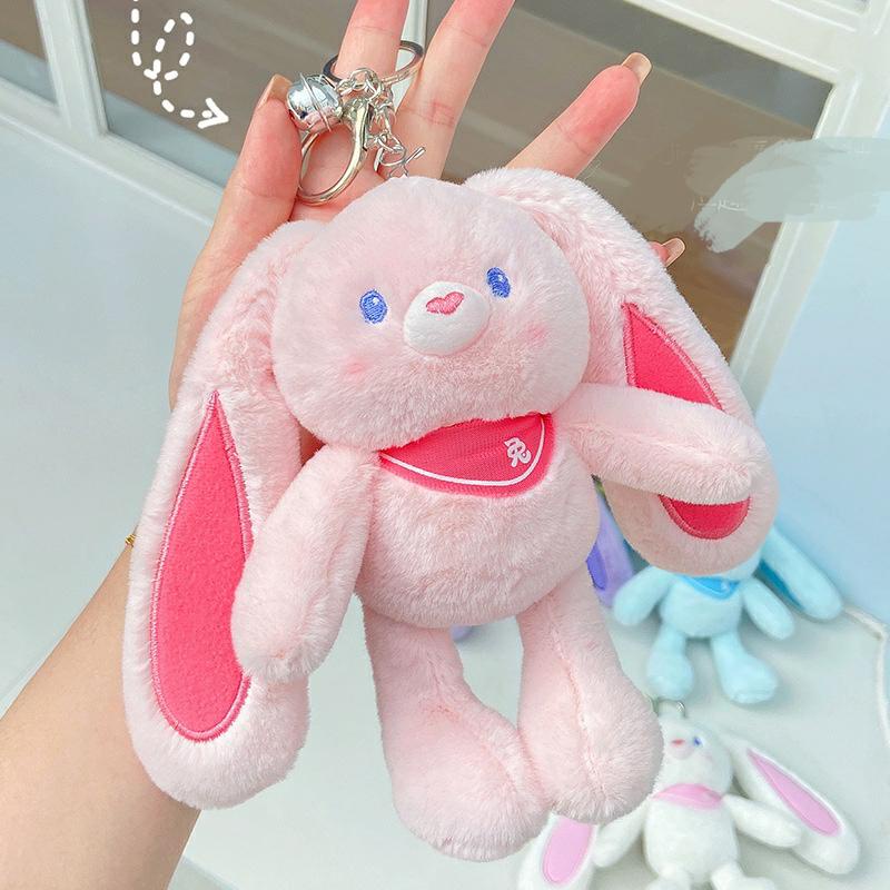 Gantungan Kunci Boneka Kelinci Bahan Plush Ukuran 30cm Untuk Hadiah Ulang Tahun Anak
