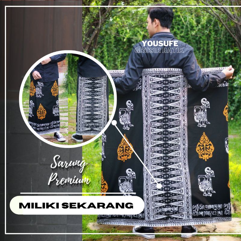 Sarung Batik Wayang Viral Katun Halus Cap Nyaman tidak Luntur Garansi Bisa Seragaman Pondok Request logo nyaman Terbaru Santri Ramadhan sale Kode SRB-WYG1