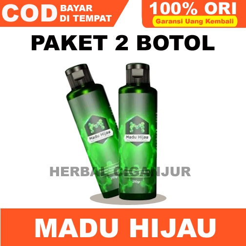 Paket 2 Botol Madu Hijau Mengobati Sakit Maag Asam Lambung Gerd Mual Kembung isi 210 gr