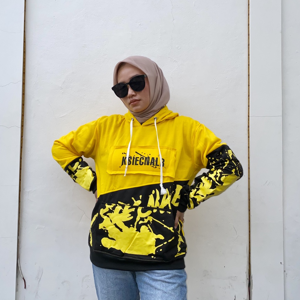 KSIECNABLE HOODIE HITAM-KUNING || HOODIE KEREN || HOODIE KOMBINASI #KSI