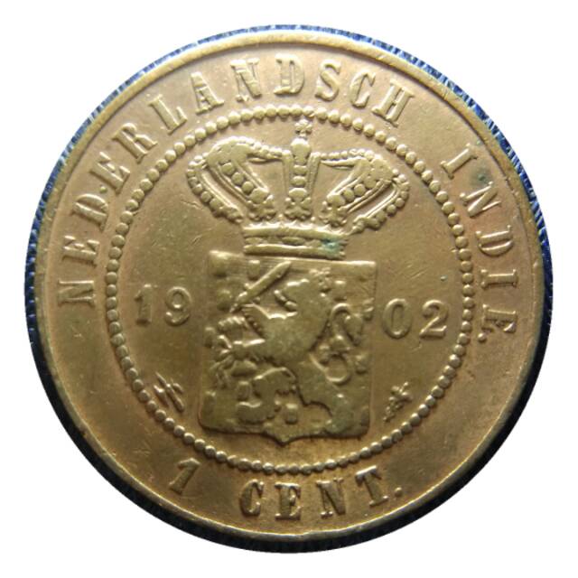 Koin 1cent tahun 1902