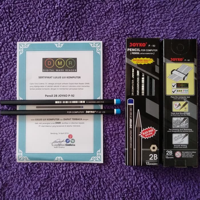 

GSB=-122 PENSIL 2B JOYKO FOR COMPUTER P-92 (BLACK WOOD) - PERLENGKAPAN