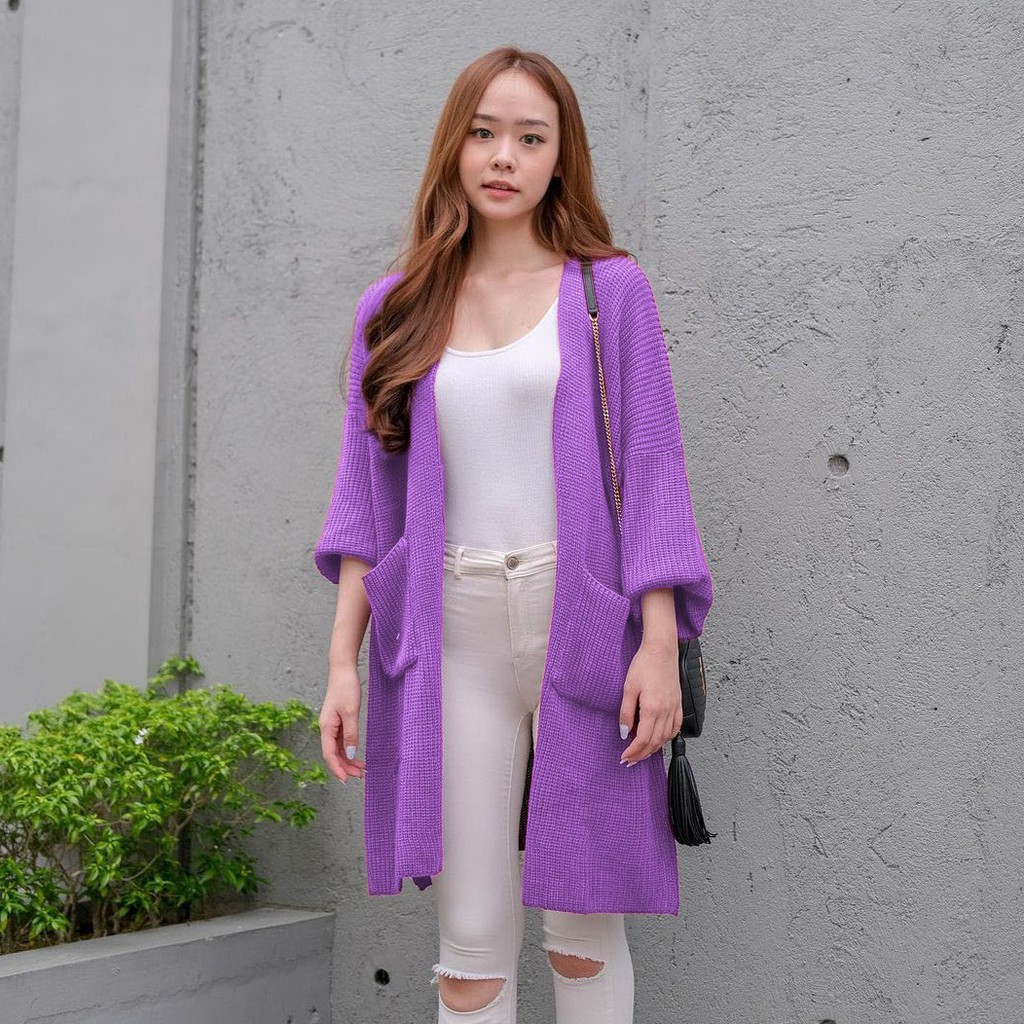 LONG CARDIGAN RAJUT TEBAL OVERSIZED MAGRA-3