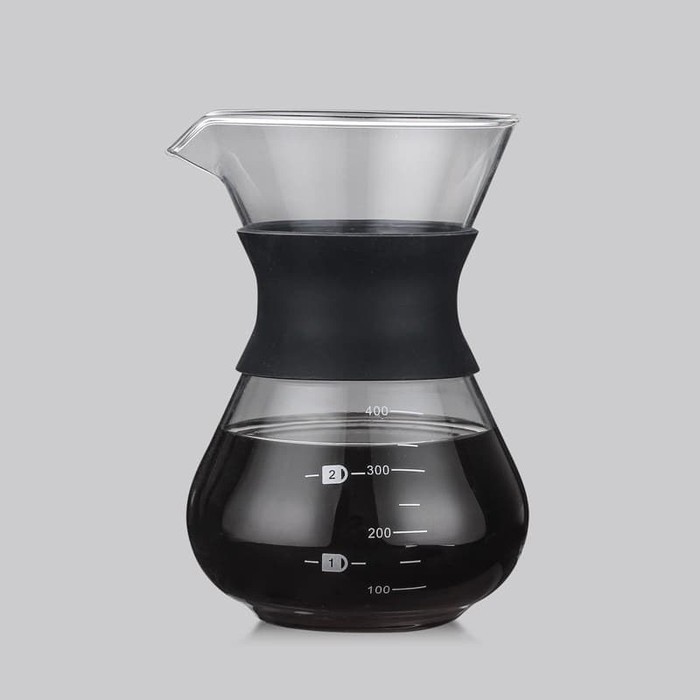 400ml Chemex v60 drip decanter with silicon grip pour over Coffee 2185