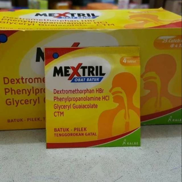 Mextril Isi 4 Tablet - Obat Batuk Dan Pilek