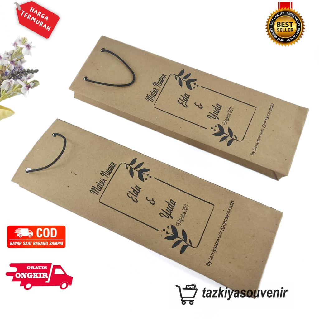 

Paperbag Totebag Untuk Sovenir Custom Nama Murah Termurah