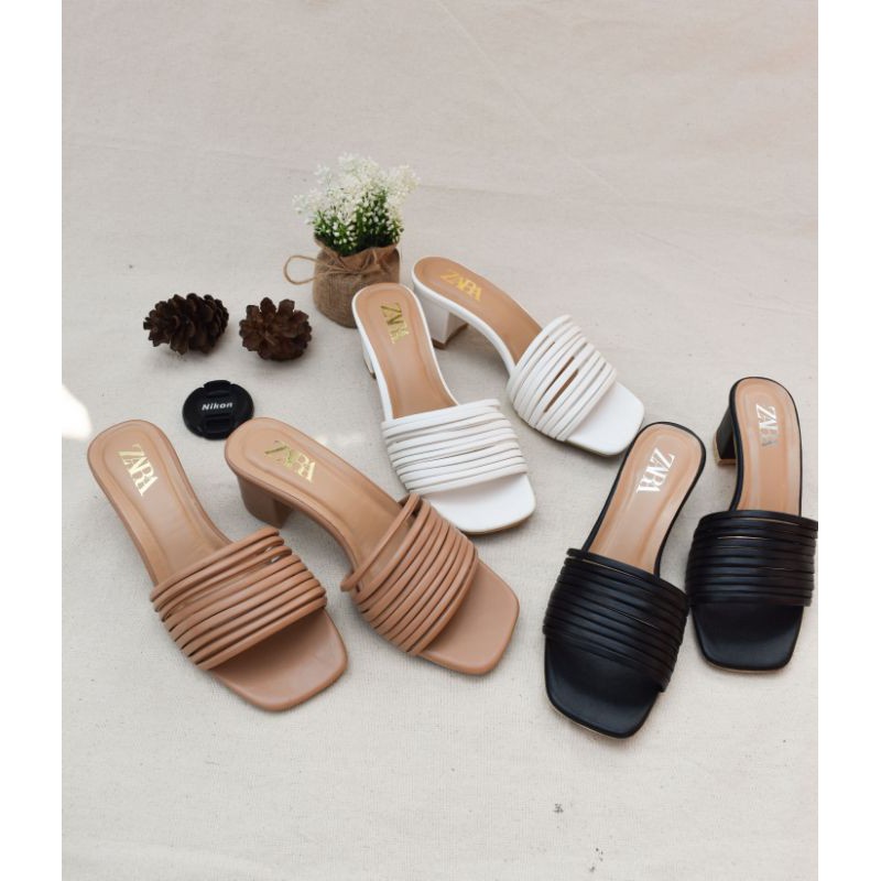 Hils Wanita Hills Hells Haihils Haihil Sepatu Hak Pesta Import Te Xs77 Sarmer - Brigita Mules Mocca 