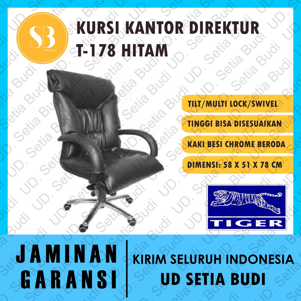 Kursi Kantor Direktur Hidrolis Tiger T-178