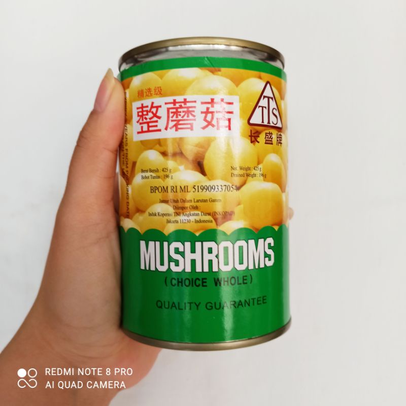 

TTS Mushroom Champignon - jamur kaleng champignon - whole mushroom champignon