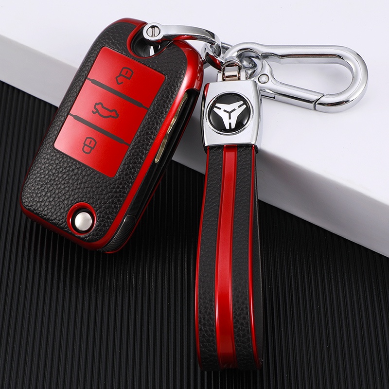 Key Case Cover Untuk Roewe RX5 MG3 MG5 MG6 MG7 MG ZS GT GS 350 360 750 TPU Kulit Mobil Flip Key Bag Shell Protector Accessorie